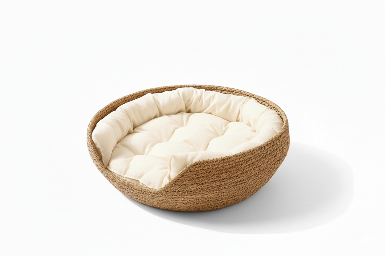 Panier Tressé Pour Chat